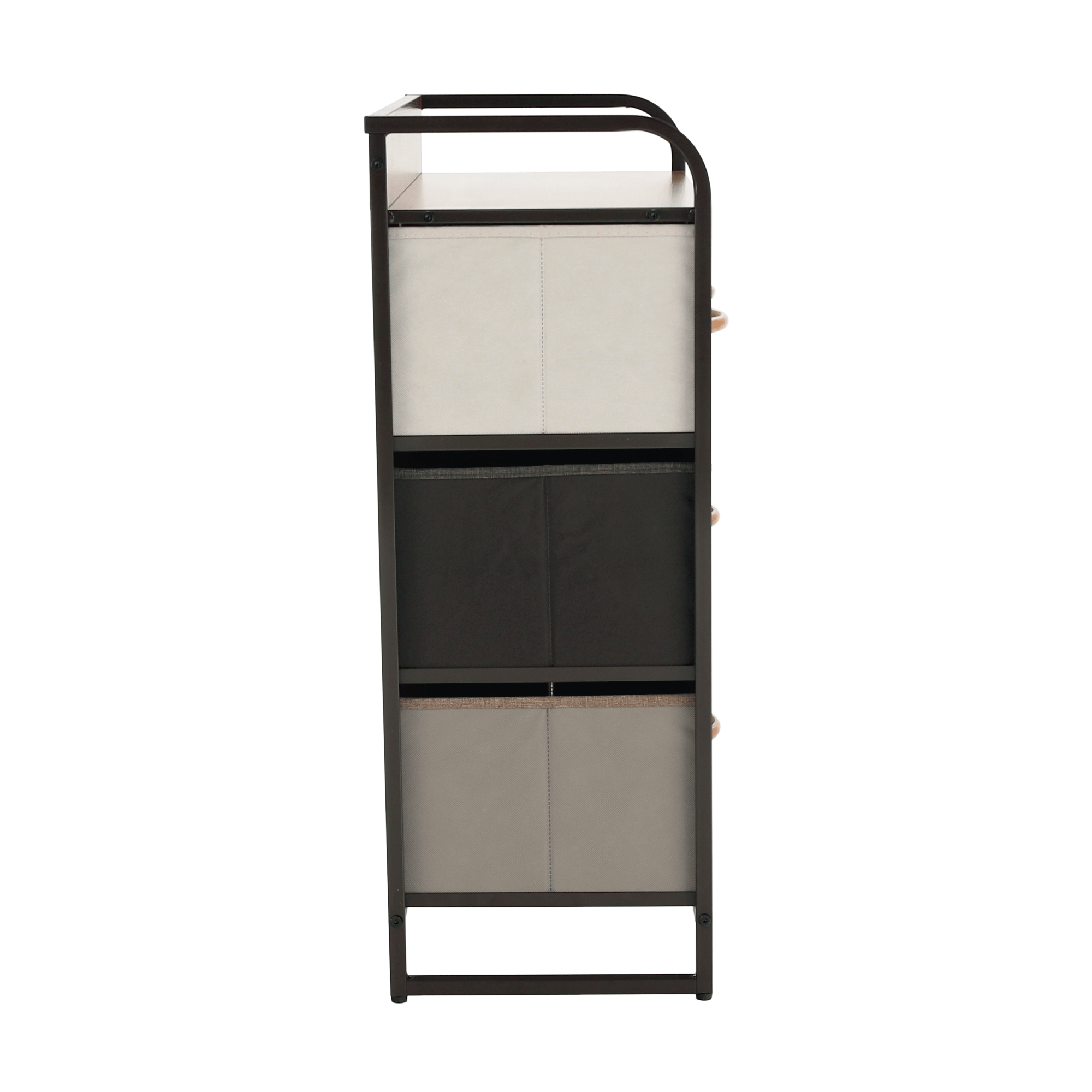 Comoda cu sertare din material textil, bej/maro deschis/maro inchis, HAZEL TYP 2 — imaginea 18