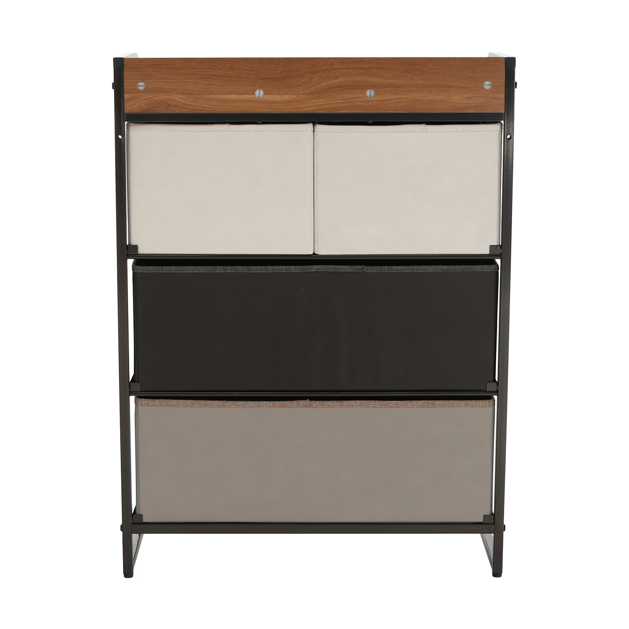 Comoda cu sertare din material textil, bej/maro deschis/maro inchis, HAZEL TYP 2 — imaginea 19