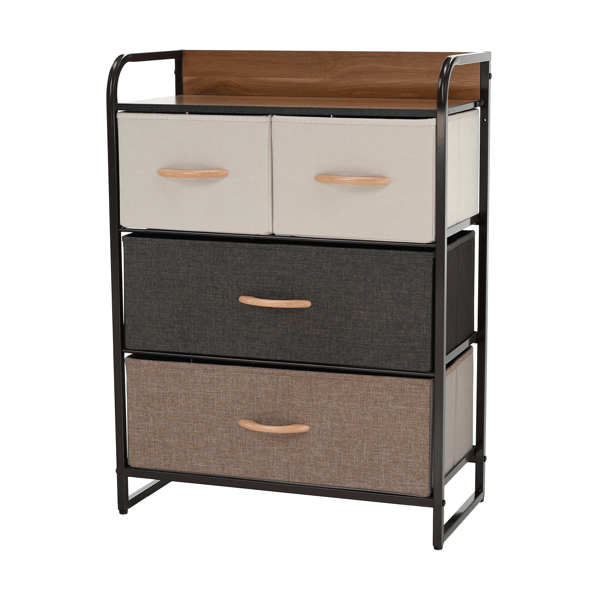 Comoda cu sertare din material textil, bej/maro deschis/maro inchis, HAZEL TYP 2 — imaginea 20