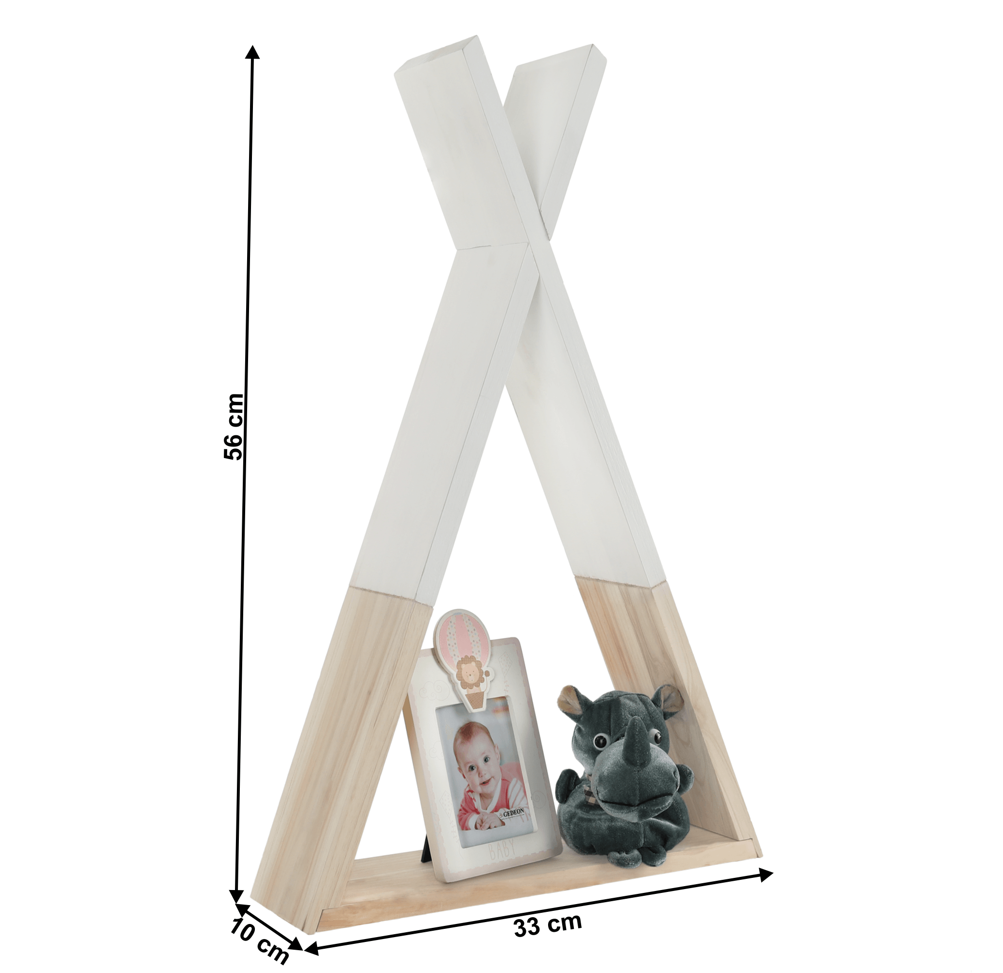 Raft pentru copii, alb / natural, JOLI — imaginea 11