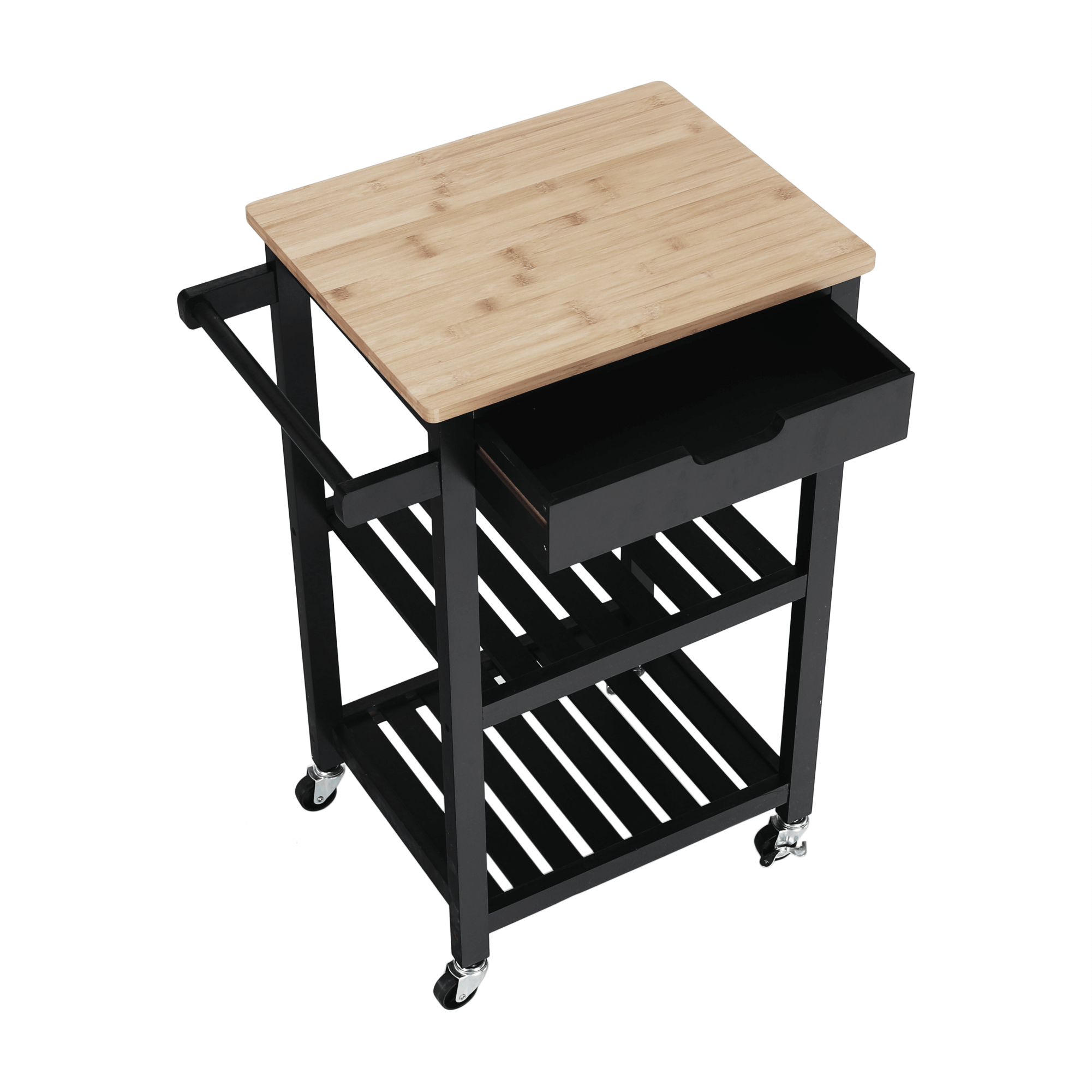 Carucior de servire, natural — imaginea 11