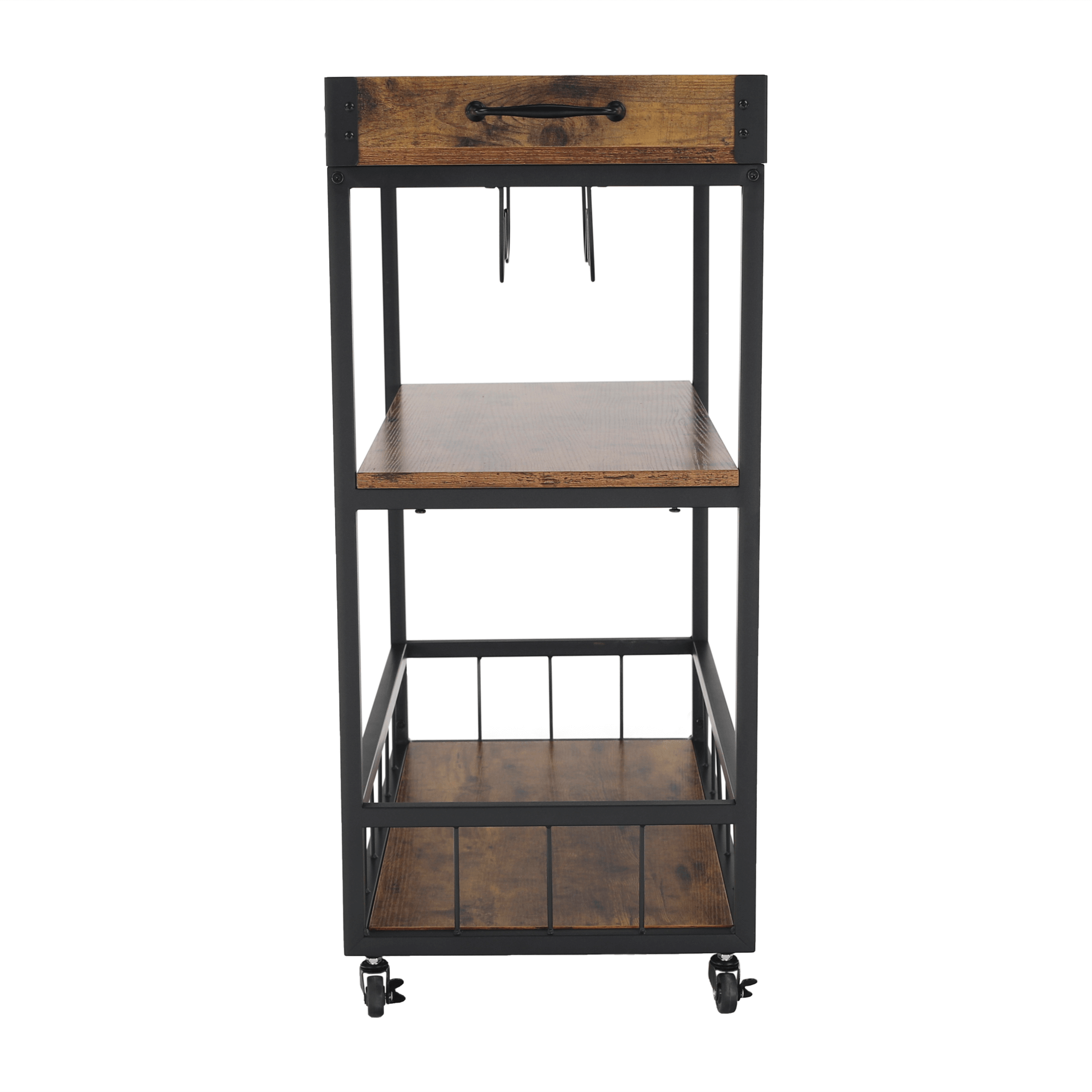 Carucior de servire, stejar smoke / negru, SILVIUS — imaginea 8