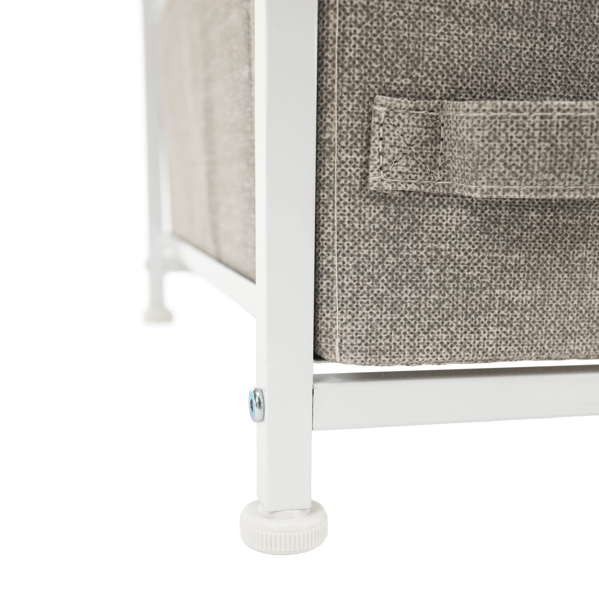 Comoda cu sertare din material textil, gri deschis/alb/bej, OFELIA TYP 2 — imaginea 13