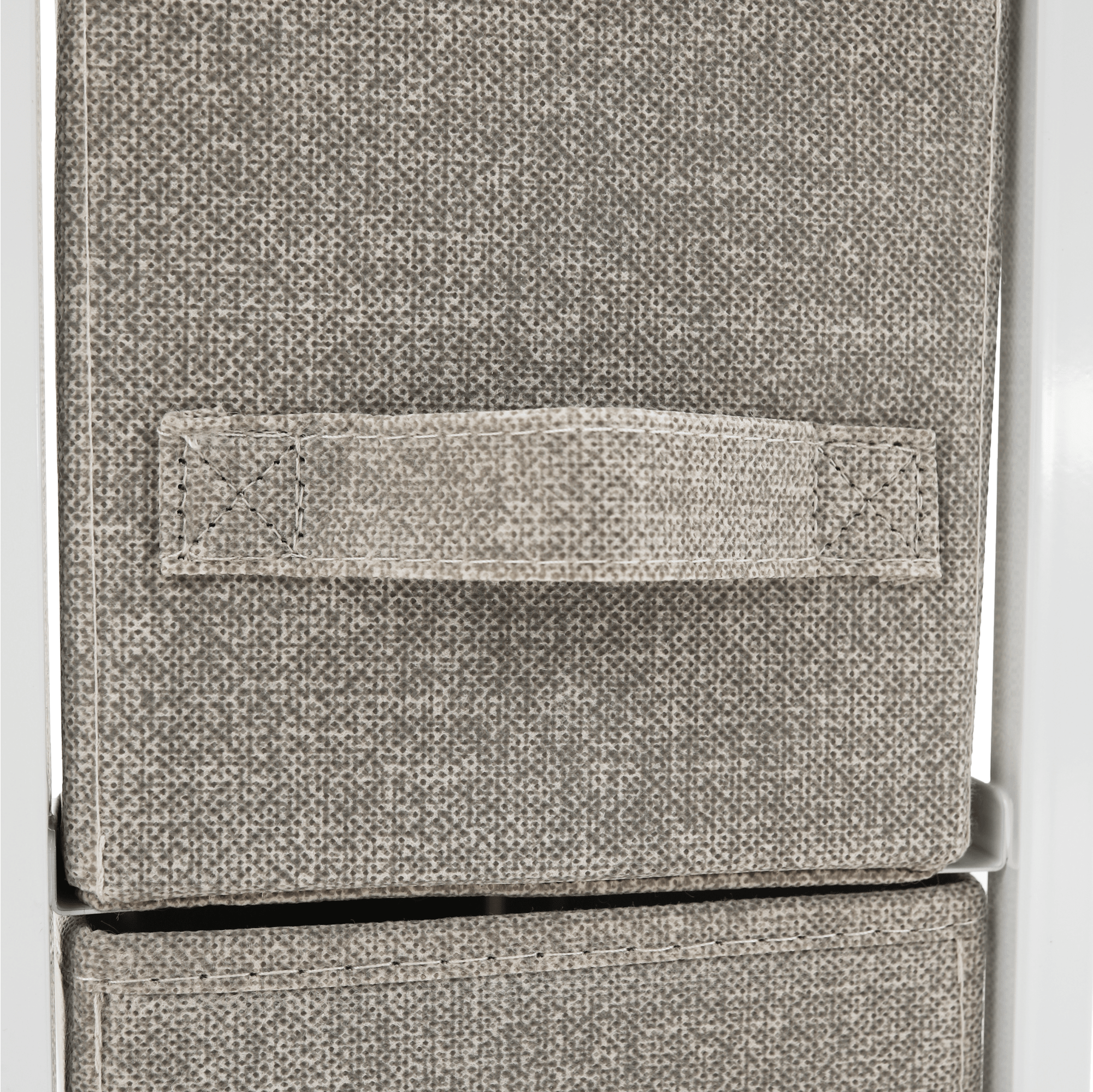 Comoda cu sertare din material textil, gri deschis/alb/bej, OFELIA TYP 2 — imaginea 14