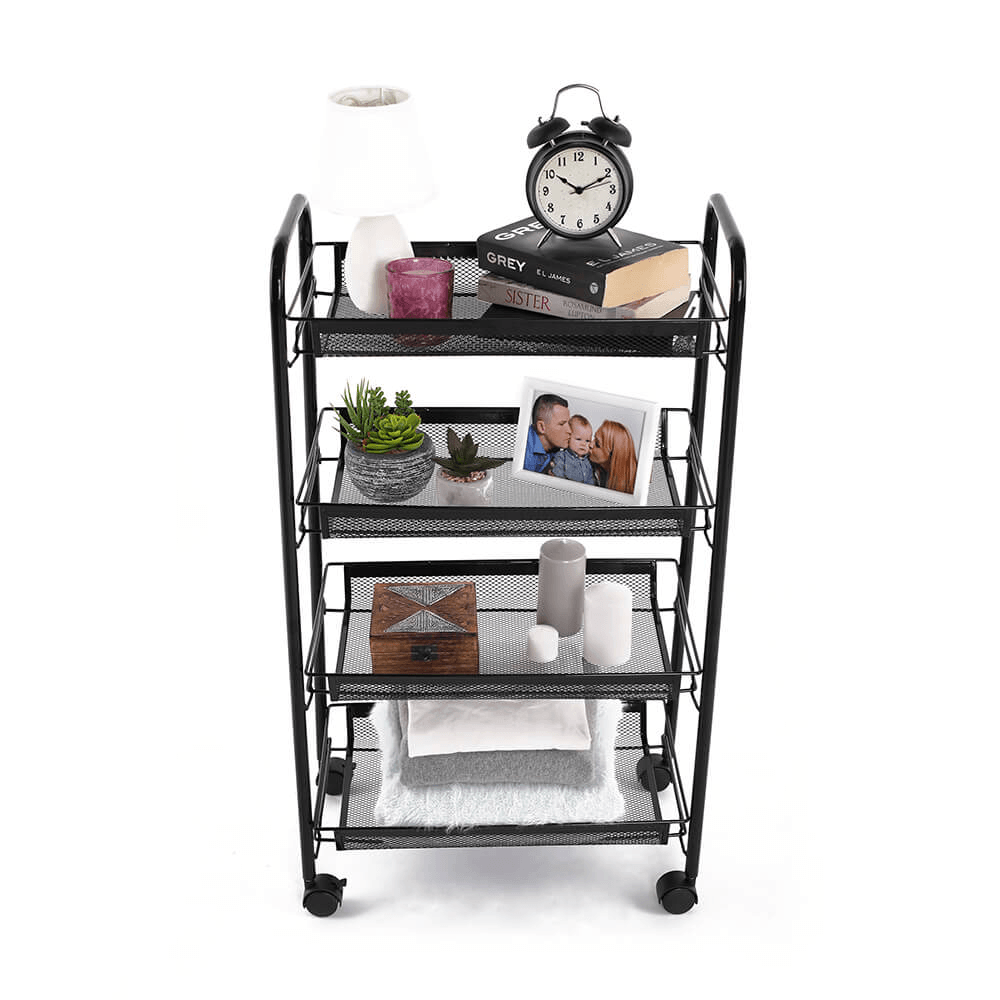 Carucior de servire, negru, MYRIS — imaginea 2