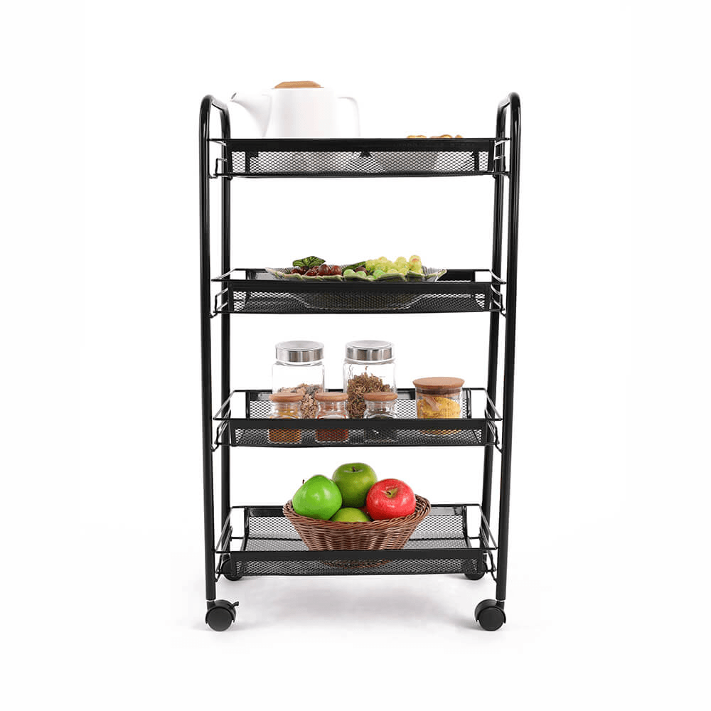 Carucior de servire, negru, MYRIS — imaginea 3