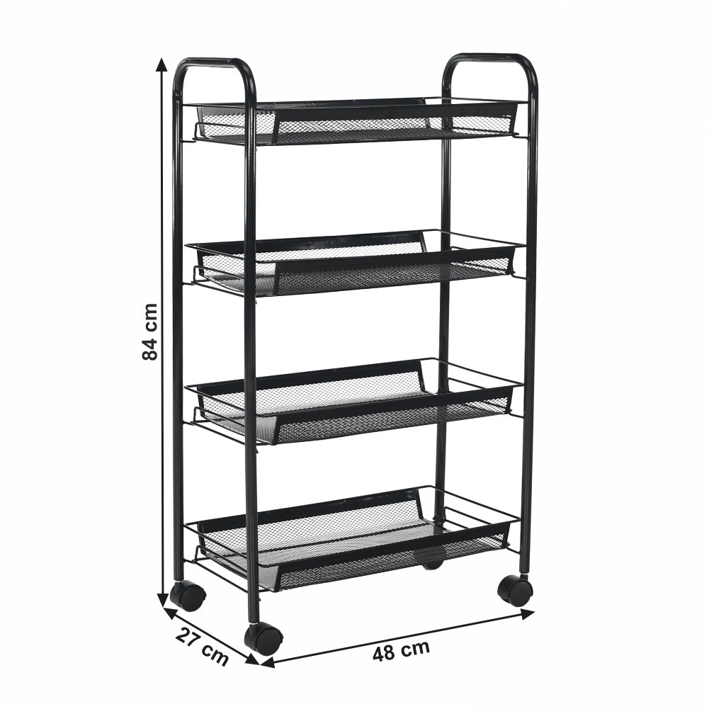 Carucior de servire, negru, MYRIS — imaginea 18