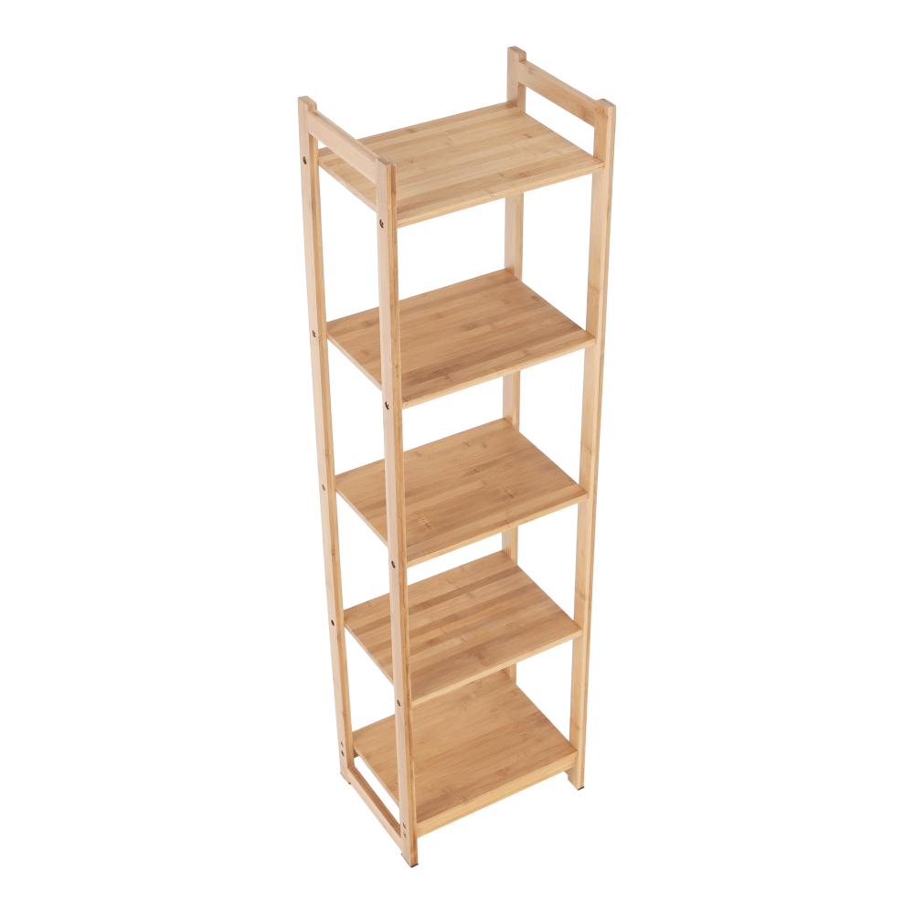Polita cu 5 rafturi, bambus natural, TIPUL IMPEROR 3 — imaginea 4