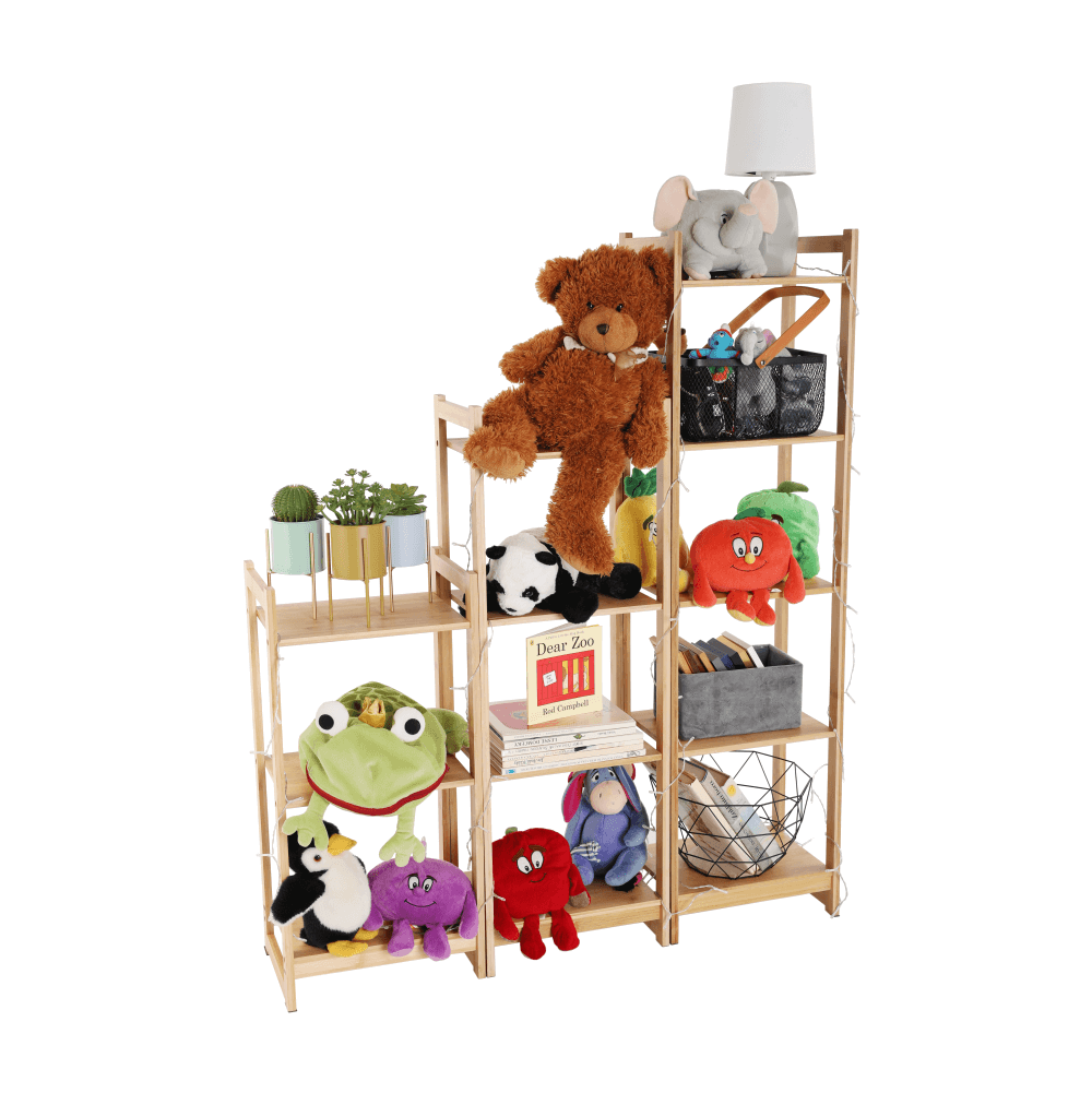 Polita cu 4 rafturi, bambus natural, IMPEROR TYPE 2 — imaginea 4