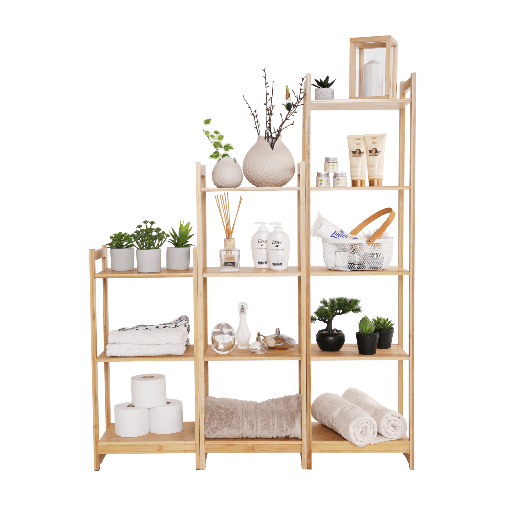 Polita cu 5 rafturi, bambus natural, TIPUL IMPEROR 3 — imaginea 13