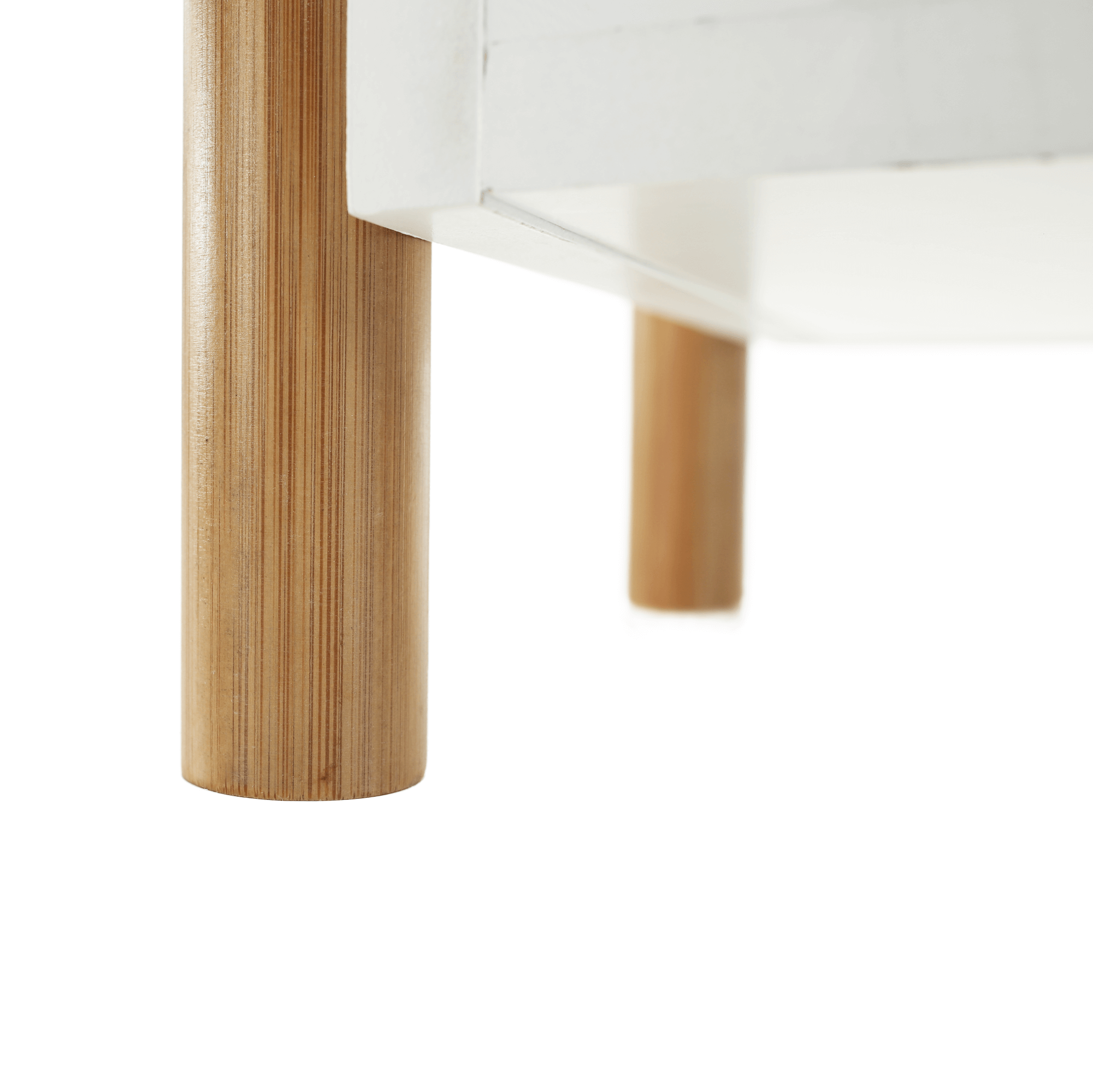 Etajera cu 3 rafturi, bambus natural / alb, BALTIKA TYPE 2 — imaginea 7