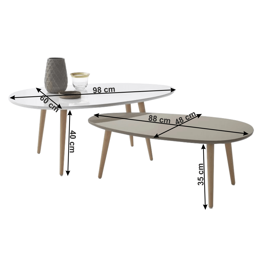 Set 2 masute de cafea — imaginea 3