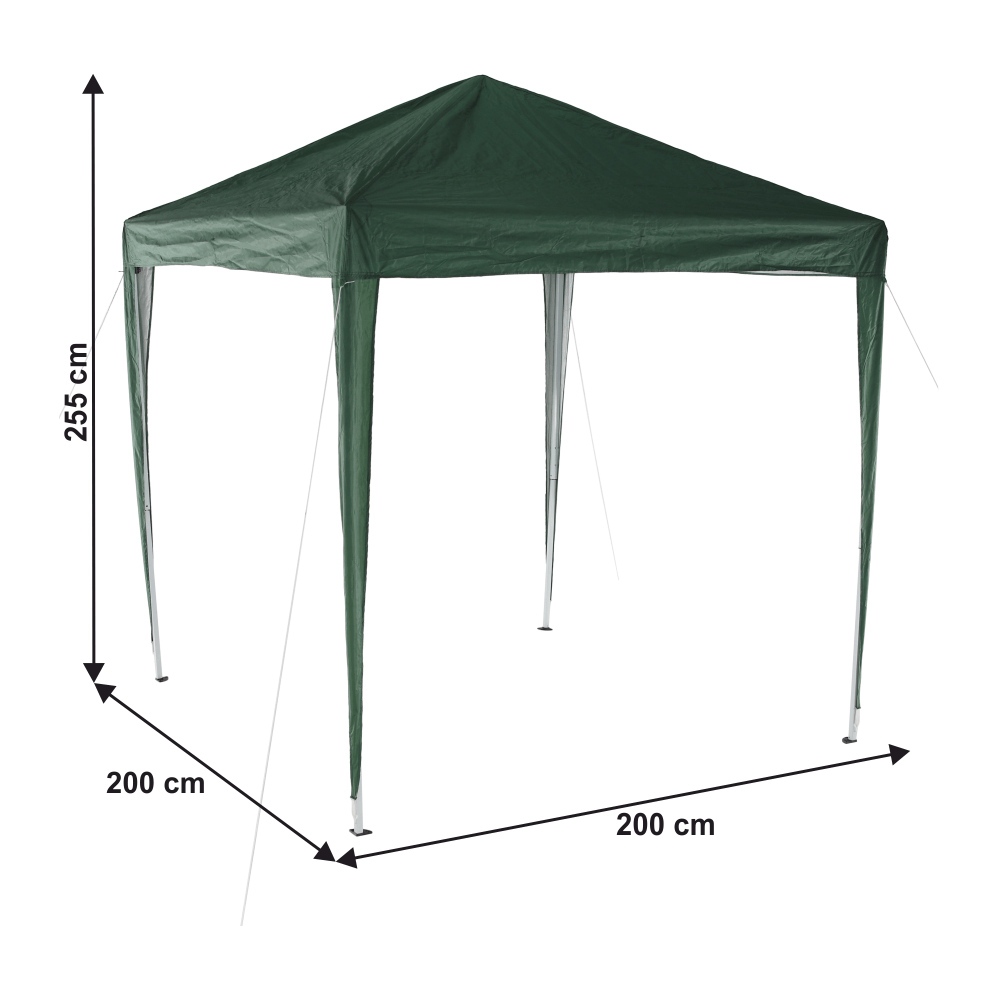 Pavilion de gradina pliabil, verde, 2x2 m, TREKAN TIP 1 — imaginea 8