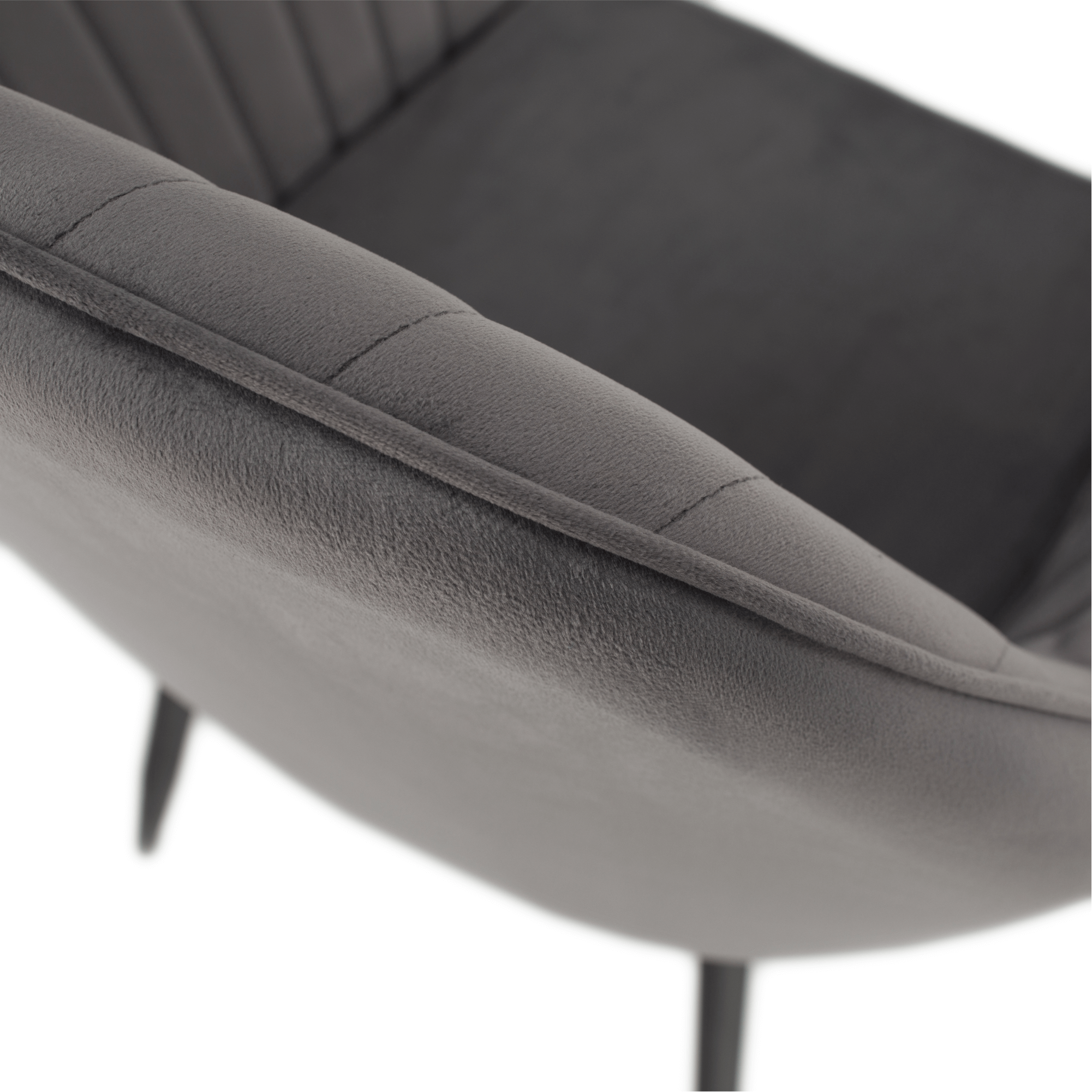 Fotoliu de design, tesatura catifea gri, ZIRKON — imaginea 8