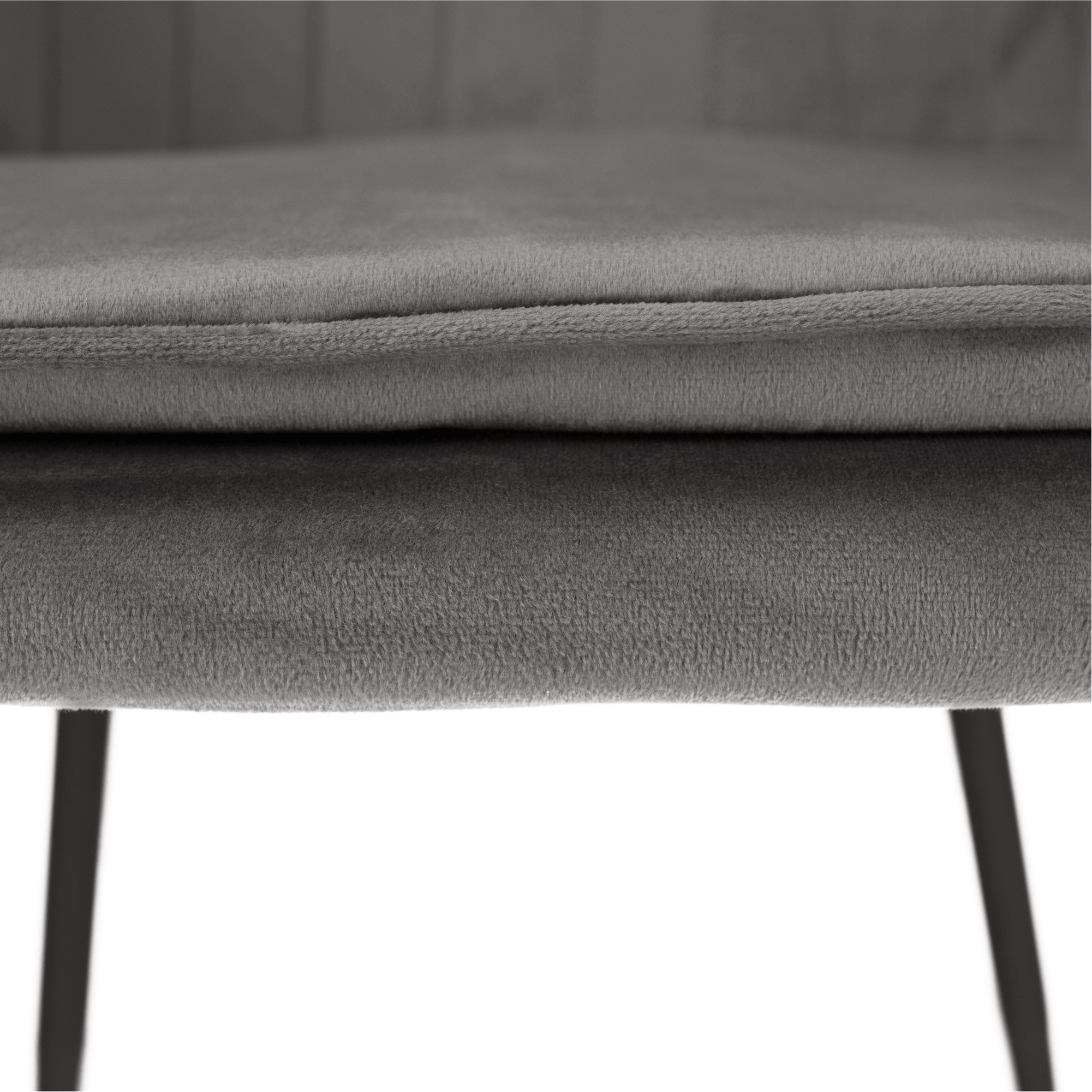 Fotoliu de design, tesatura catifea gri, ZIRKON — imaginea 9