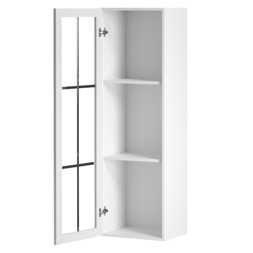 Dulap superior cu sticla W40S, alb/pin andersen, stanga PROVANCE — imaginea 5
