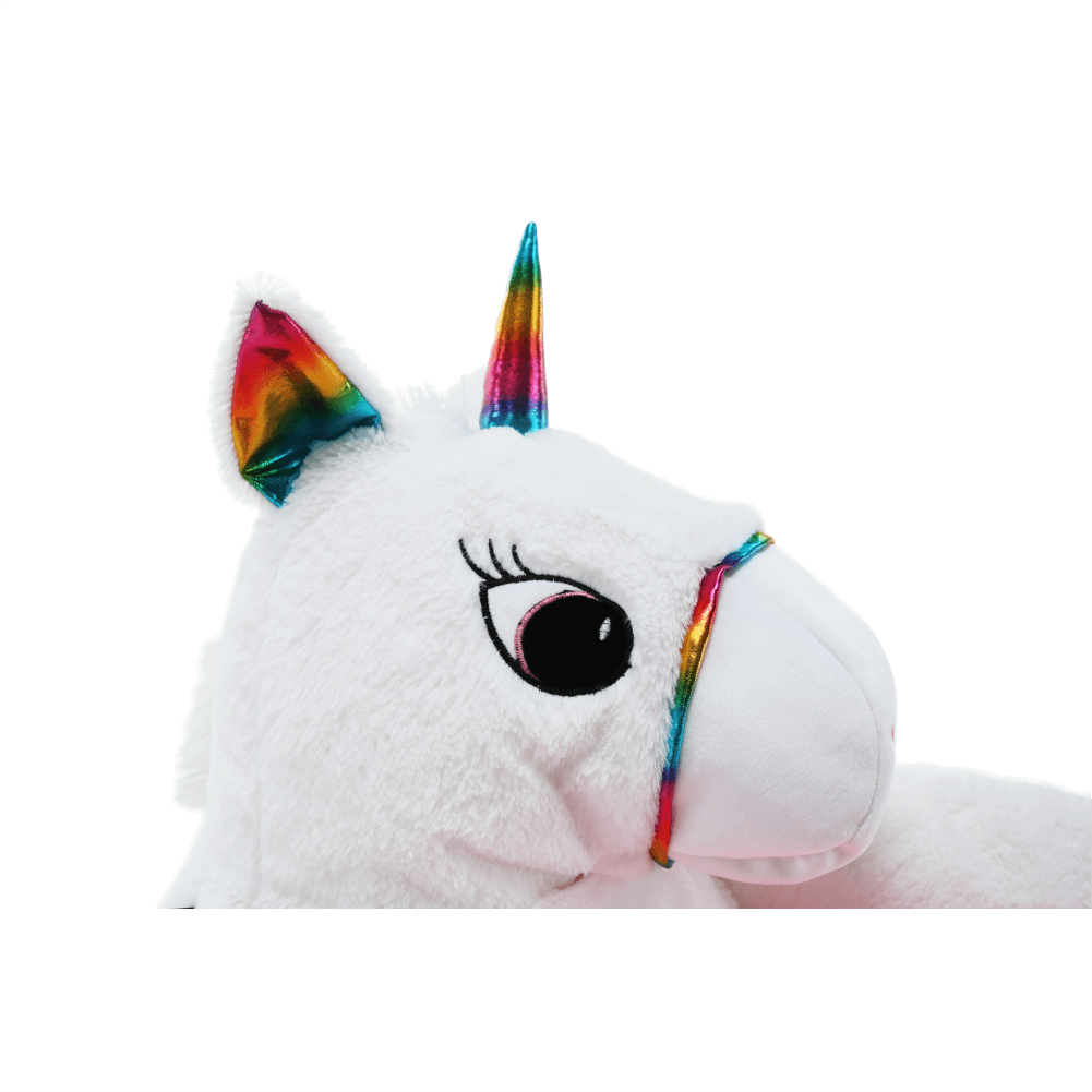 Fotoliu tip sac unicorn, alb/roz/amestec de culori, BUFEL — imaginea 11