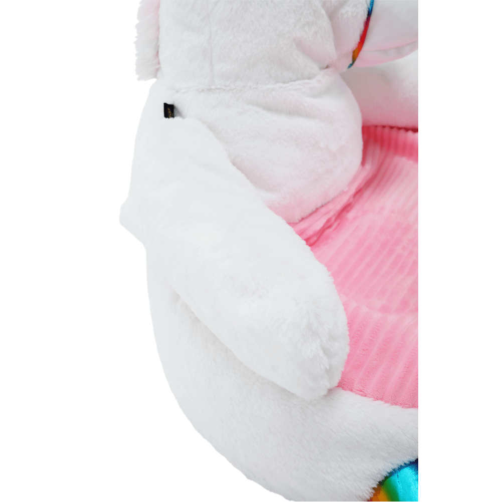 Fotoliu tip sac unicorn, alb/roz/amestec de culori, BUFEL — imaginea 12