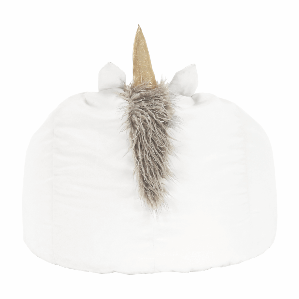 Fotoliu tip sac unicorn, alb, INOROG — imaginea 13