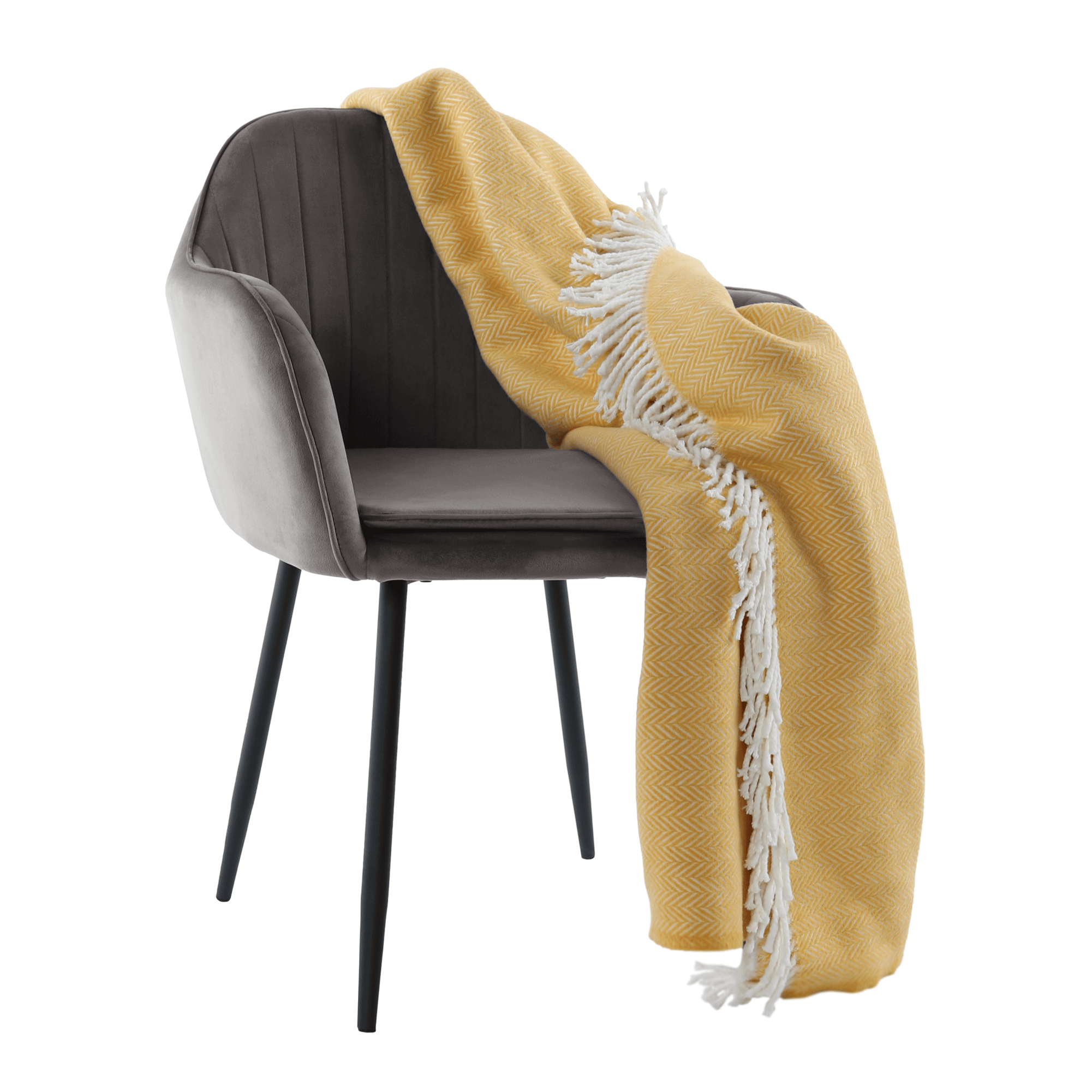 Fotoliu de design, tesatura catifea gri, ZIRKON — imaginea 14