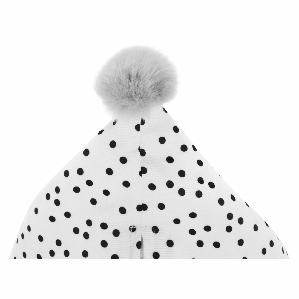 Fotoliu tip sac, alb/roz/gri, POMPOM — imaginea 3