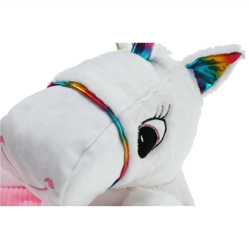 Fotoliu tip sac unicorn, alb/roz/amestec de culori, BUFEL — imaginea 14