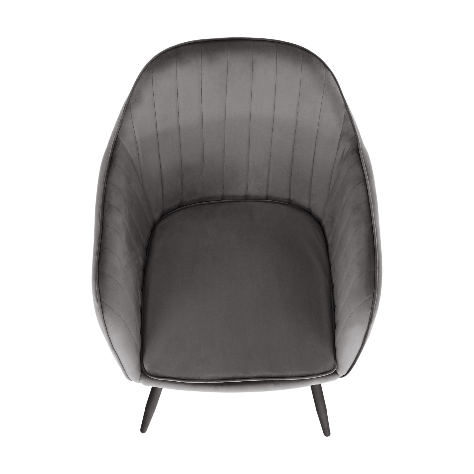 Fotoliu de design, tesatura catifea gri, ZIRKON — imaginea 16