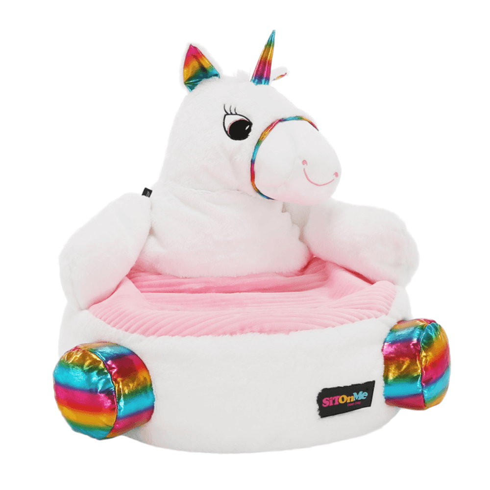 Fotoliu tip sac unicorn, alb/roz/amestec de culori, BUFEL — imaginea 18