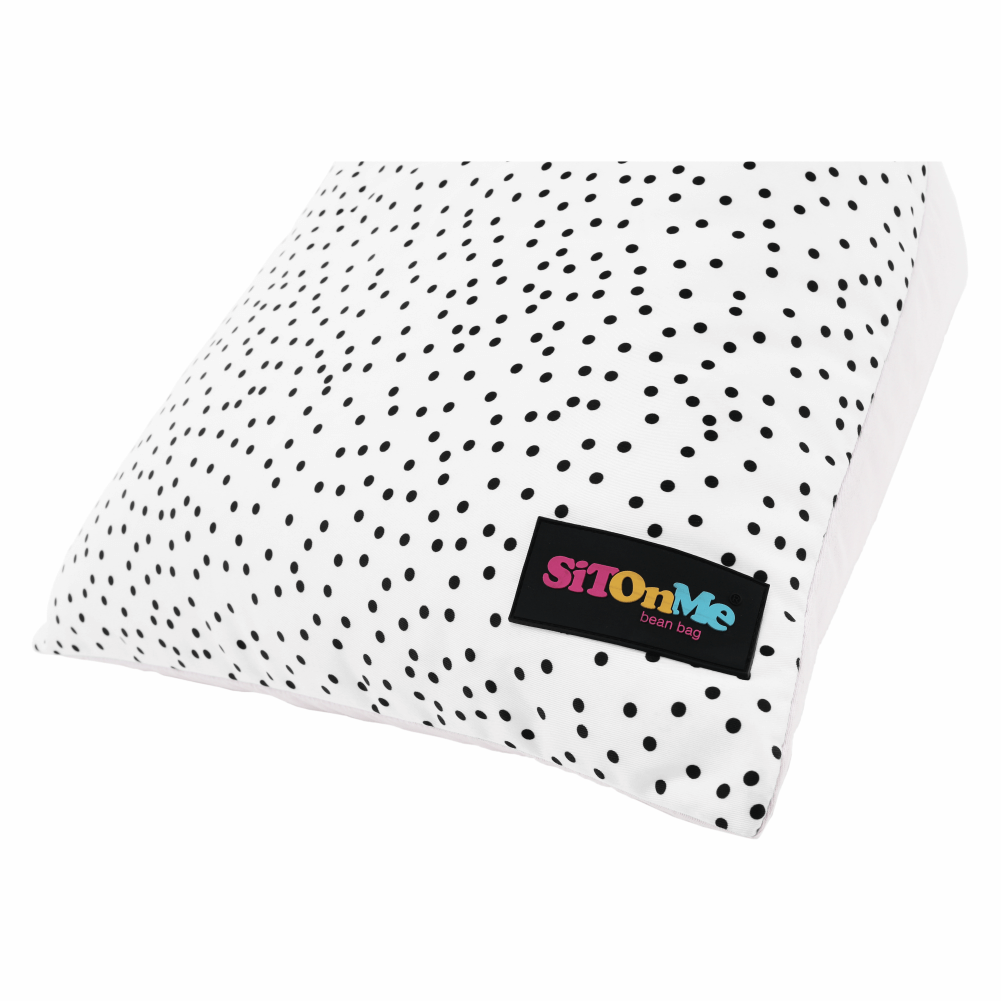 Fotoliu tip sac, alb/roz/gri, POMPOM — imaginea 8