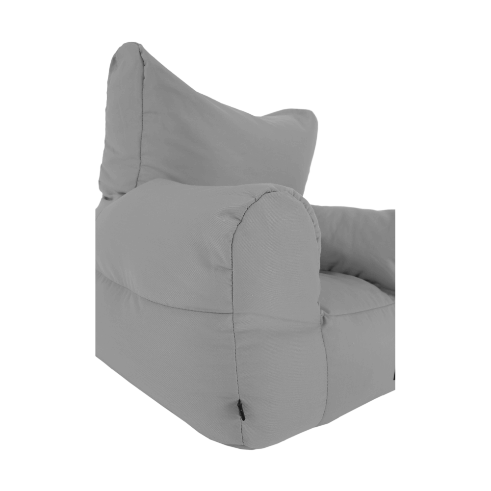 Fotoliu tip sac, material textil gri deschis, TAMPO — imaginea 8
