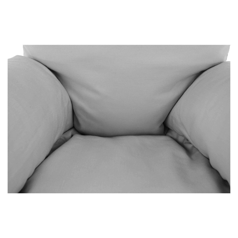 Fotoliu tip sac, material textil gri deschis, TAMPO — imaginea 9