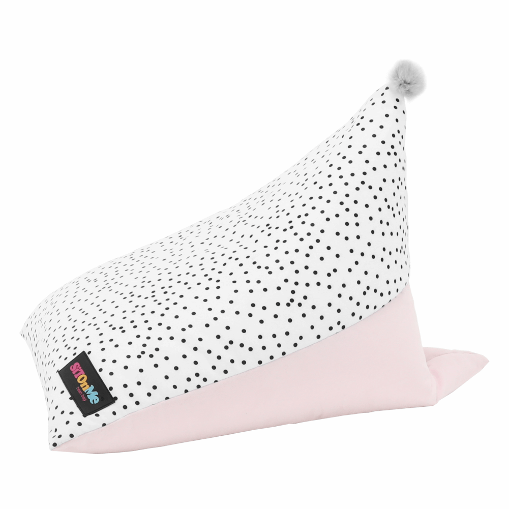Fotoliu tip sac, alb/roz/gri, POMPOM — imaginea 12