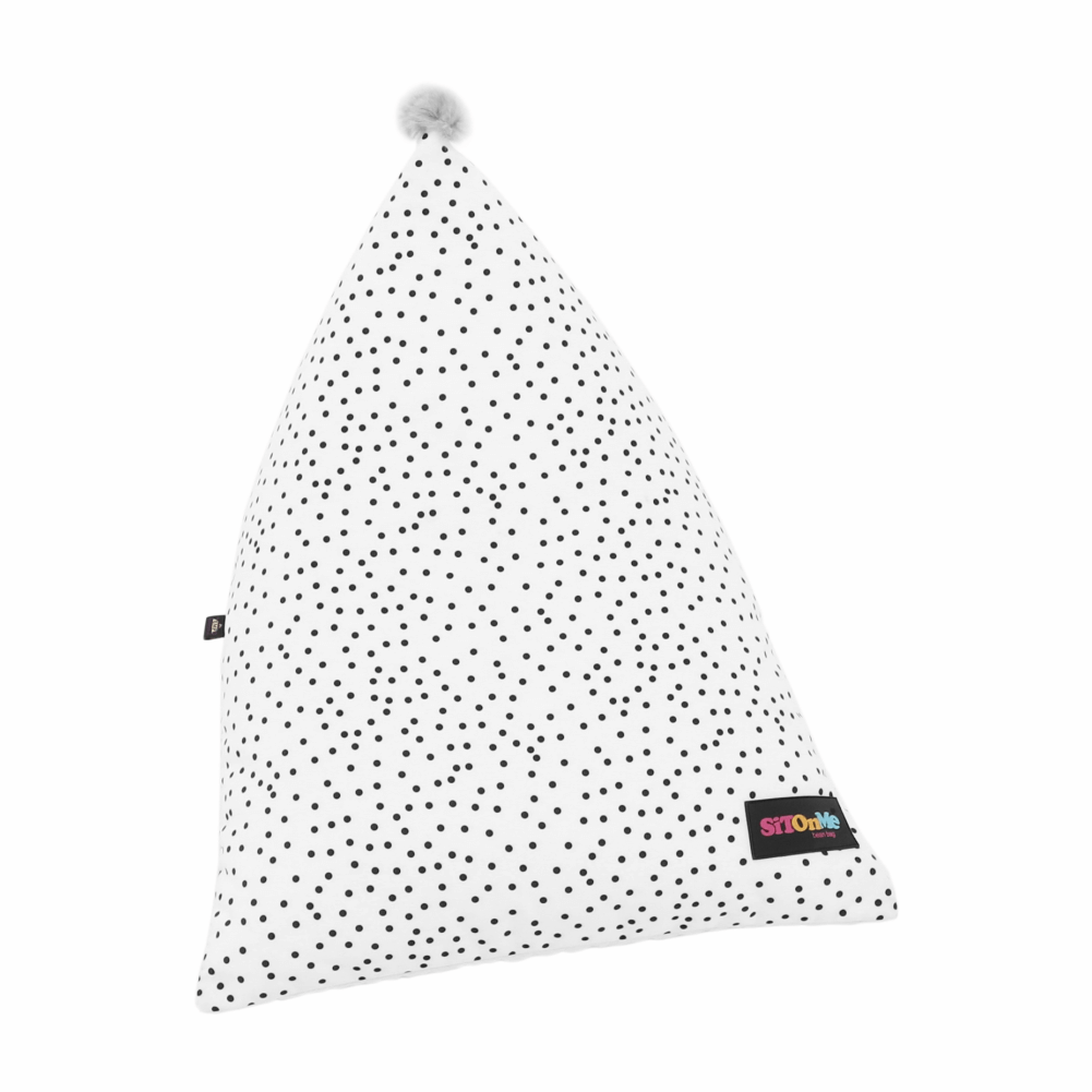 Fotoliu tip sac, alb/roz/gri, POMPOM — imaginea 13