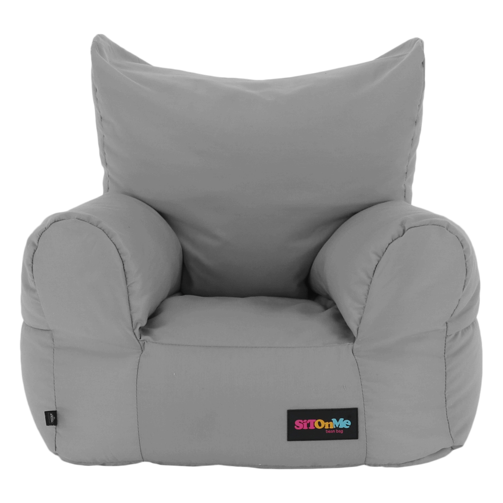 Fotoliu tip sac, material textil gri deschis, TAMPO — imaginea 13