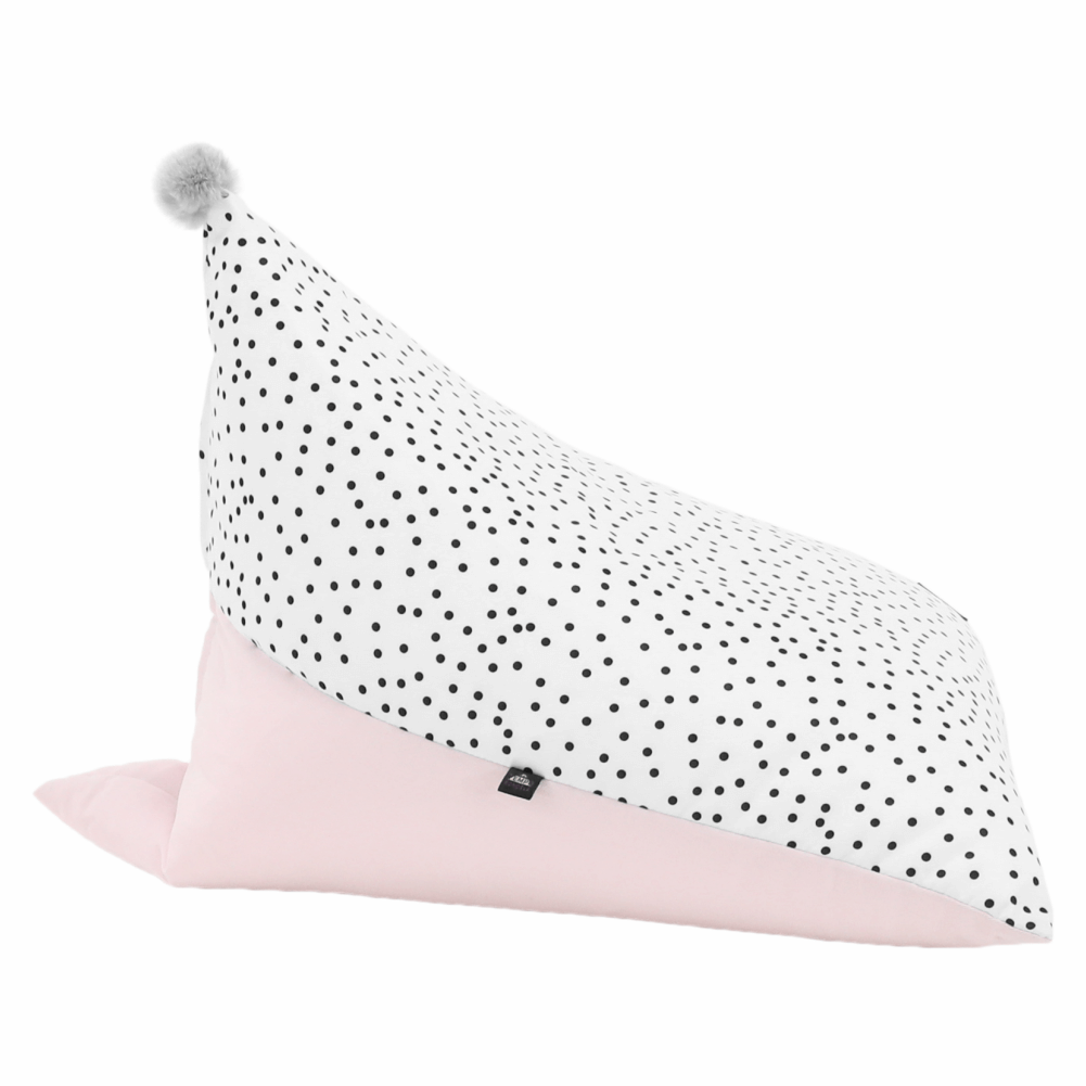 Fotoliu tip sac, alb/roz/gri, POMPOM — imaginea 15