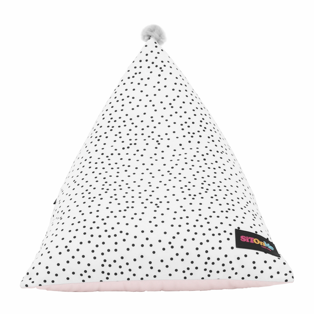 Fotoliu tip sac, alb/roz/gri, POMPOM — imaginea 16
