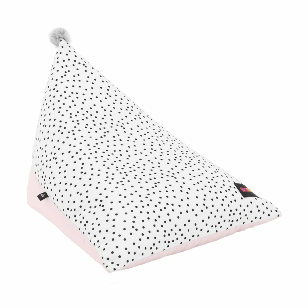 Fotoliu tip sac, alb/roz/gri, POMPOM — imaginea 18
