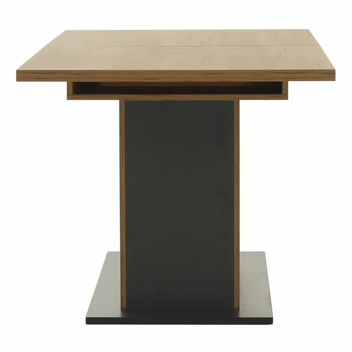 Masa dining, stejar craft auriu / grafit gri, 155-204x86 cm, FIDEL — imaginea 3