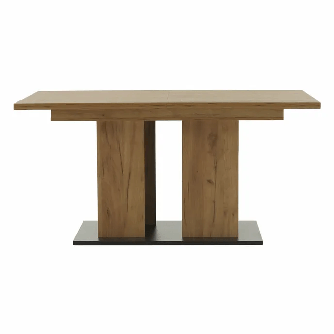 Masa dining, stejar craft auriu / grafit gri, 155-204x86 cm, FIDEL — imaginea 18