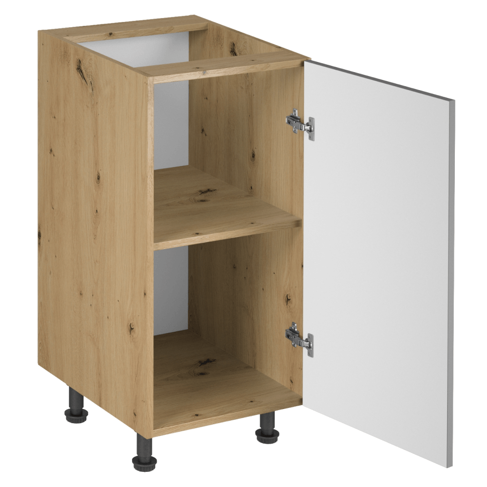 Dulap de jos, stejar artizanal / gri mat, universal, LANGEN D40 — imaginea 5