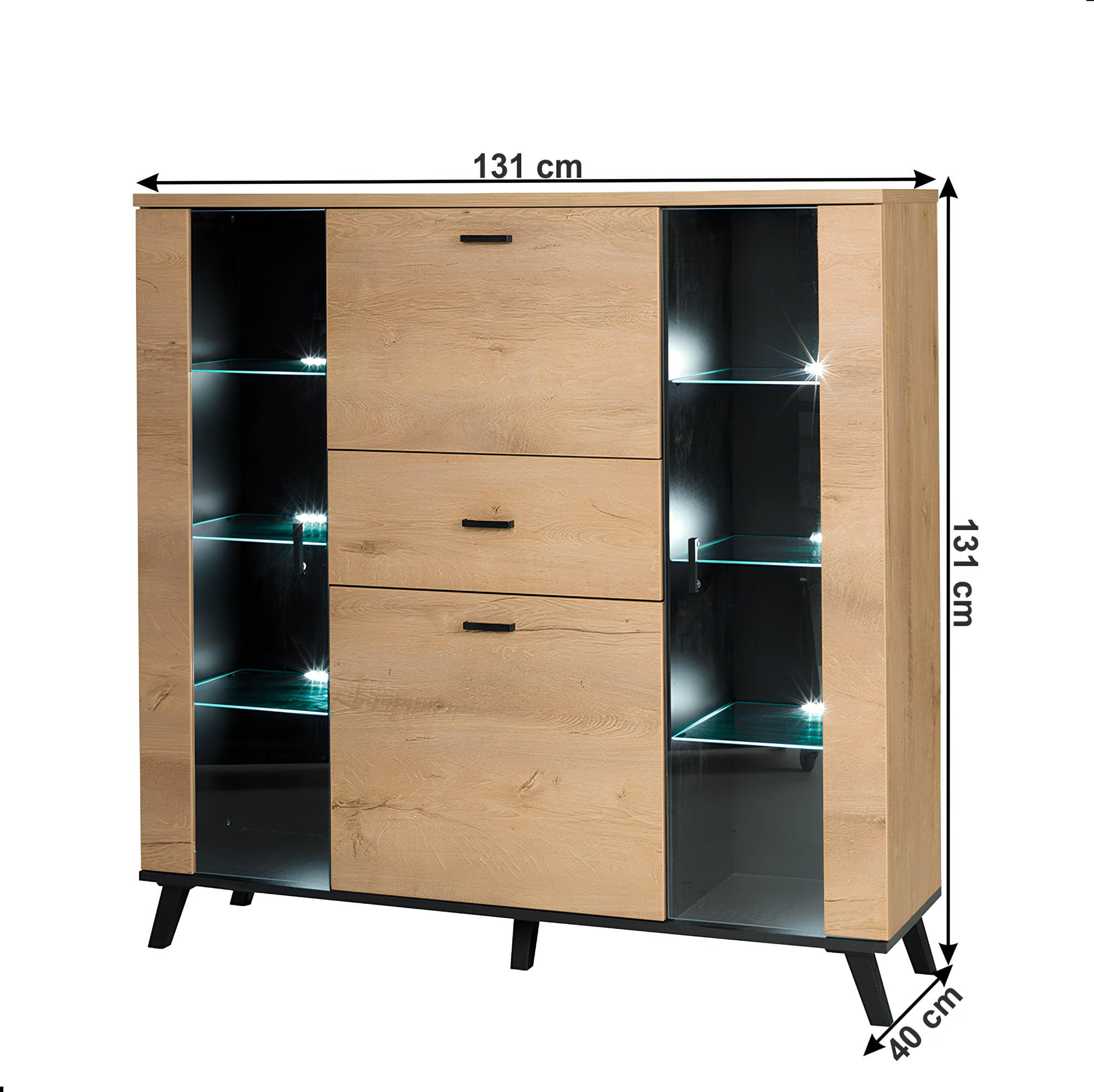 Scrin, stejar lefkas/negru, SIRAN TYP 3 — imaginea 3