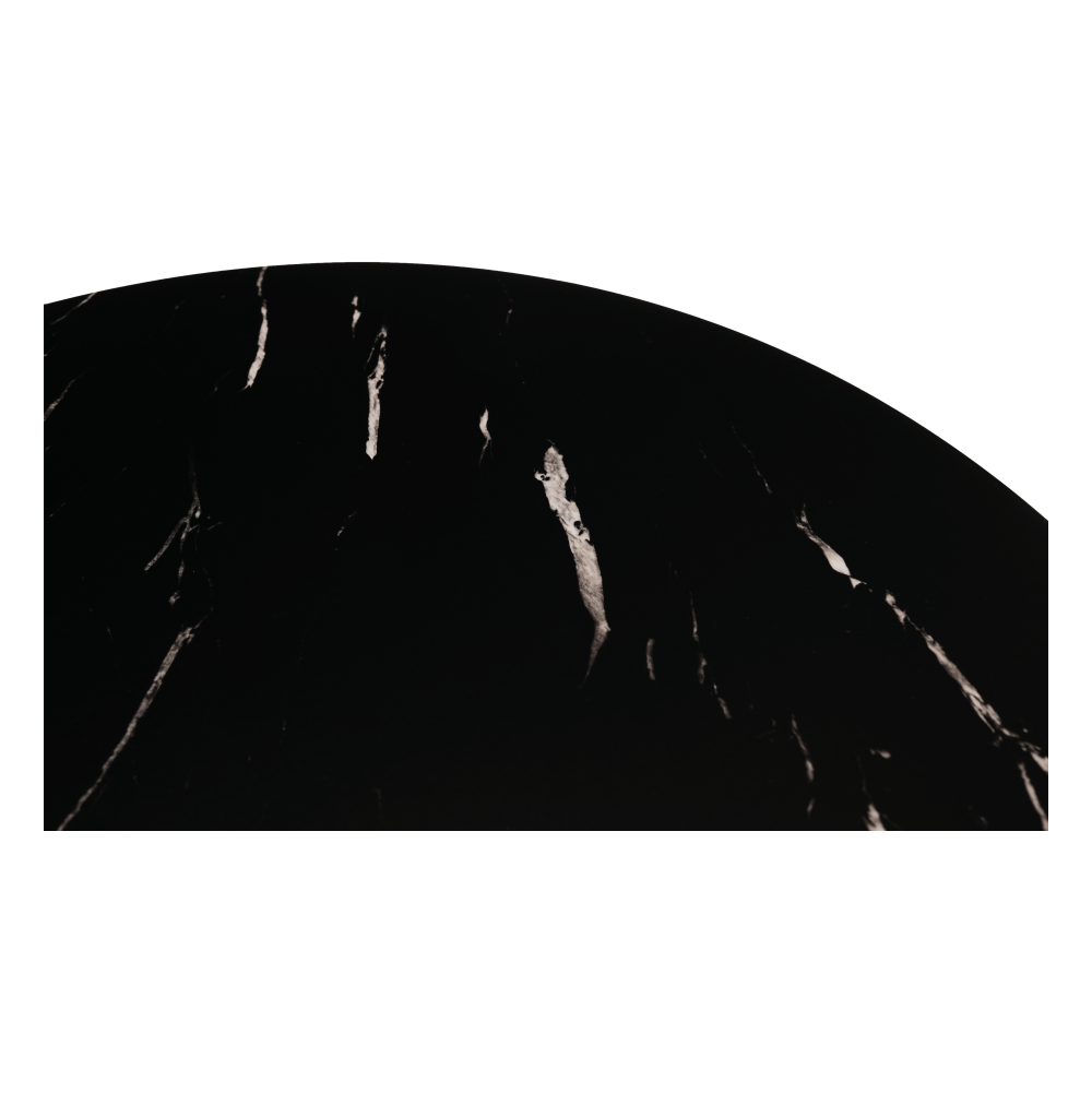 Masuta de cafea, marmura neagra / metal negru, GAGIN — imaginea 10