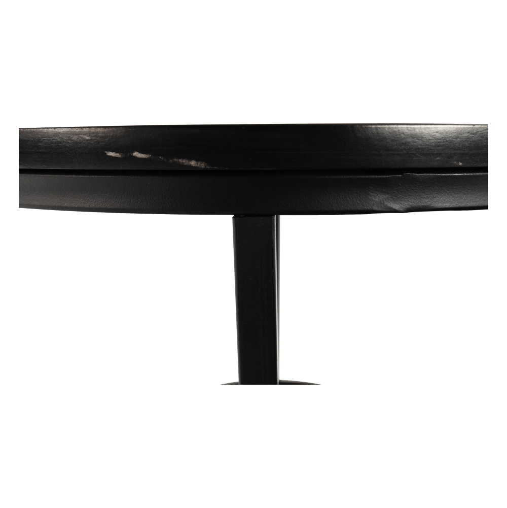 Masuta de cafea, marmura neagra / metal negru, GAGIN — imaginea 11