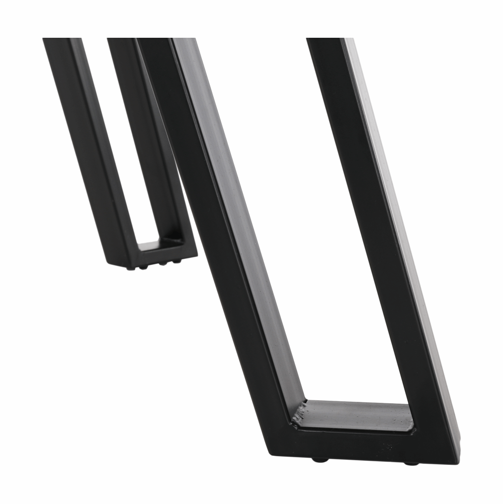 Masa dining, stejar/negru, 140x83 cm, PEDAL — imaginea 8