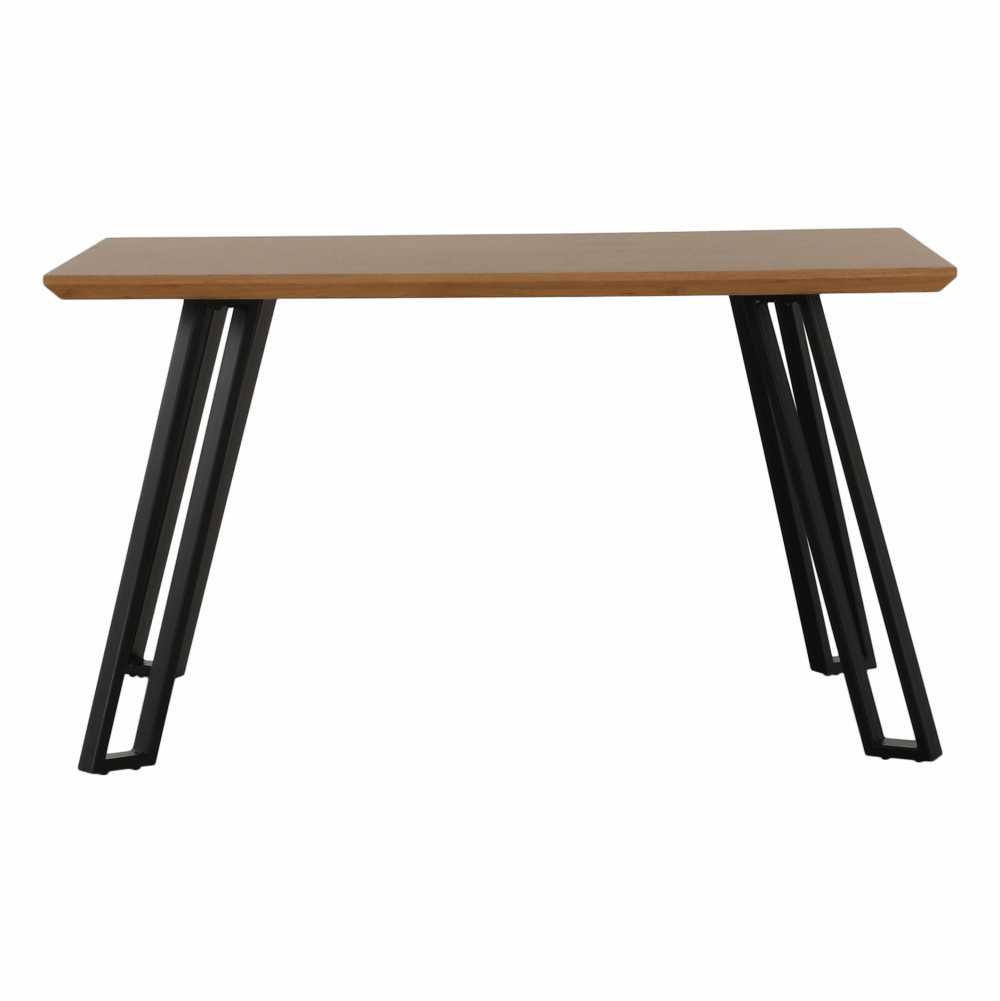 Masa dining, stejar/negru, 140x83 cm, PEDAL — imaginea 9