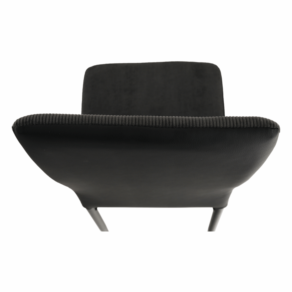 Scaun bucatarie, gri inchis/negru, ENRA — imaginea 3