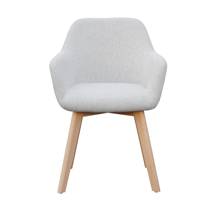 Fotoliu de design, gri deschis/fag, CLORIN NEW — imaginea 3