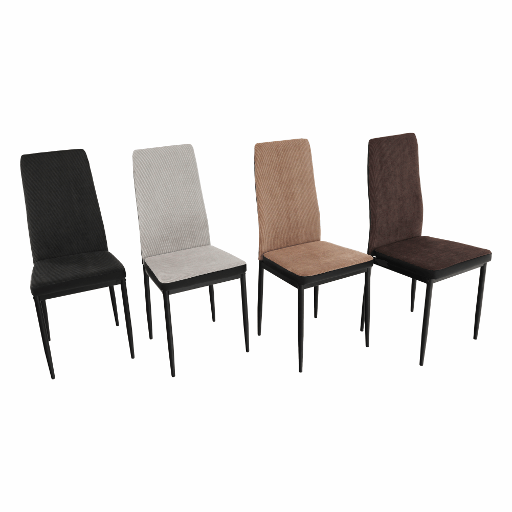 Scaun bucatarie, gri inchis/negru, ENRA — imaginea 4