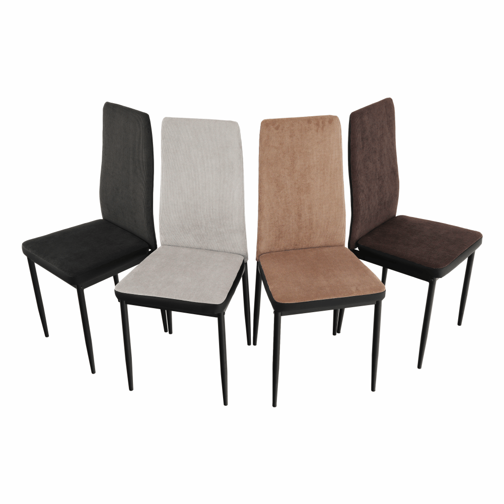 Scaun bucatarie, gri inchis/negru, ENRA — imaginea 5