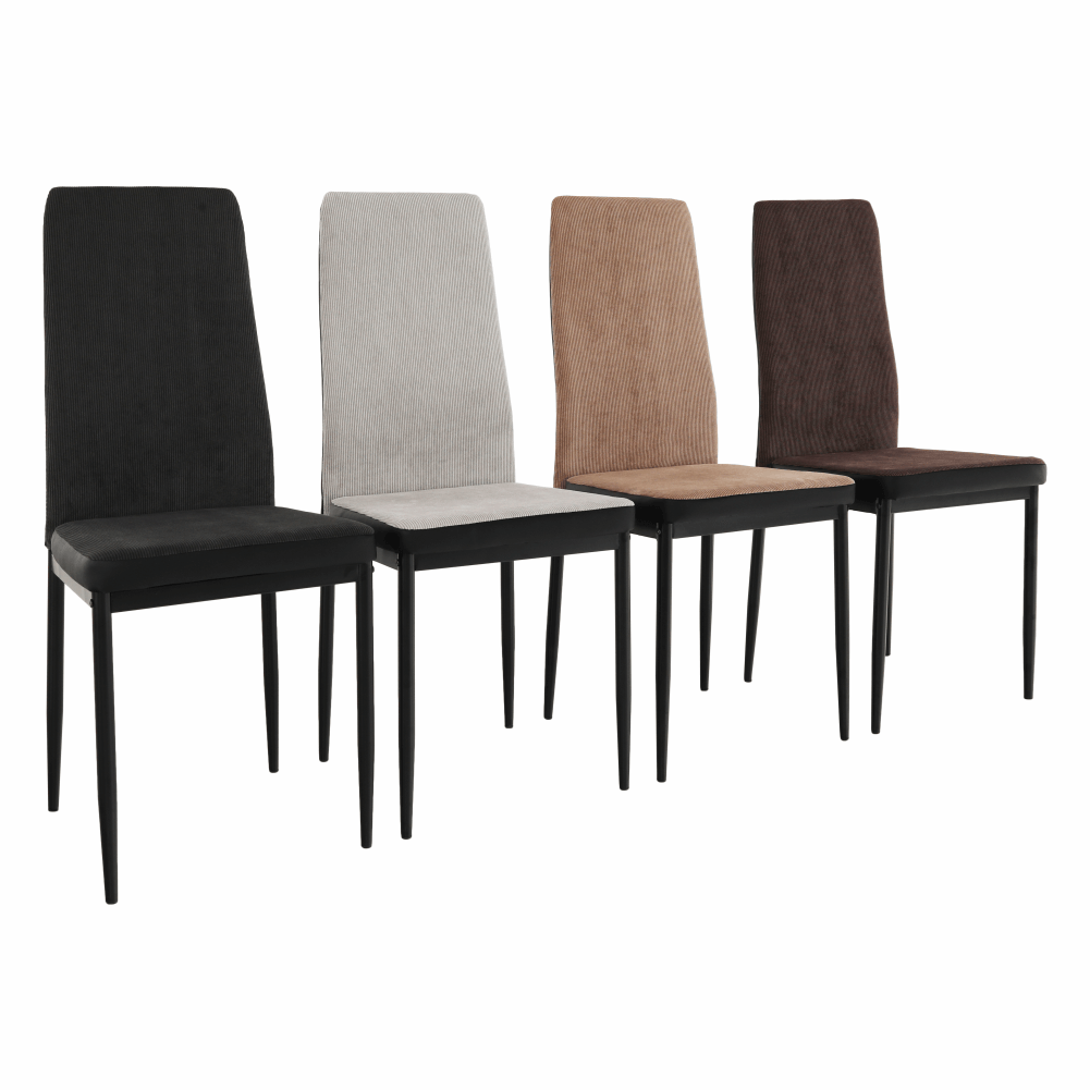 Scaun bucatarie, gri inchis/negru, ENRA — imaginea 6